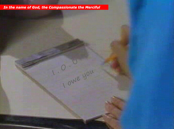 i owe you