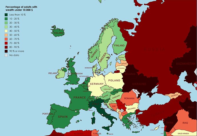 wealth in Europe