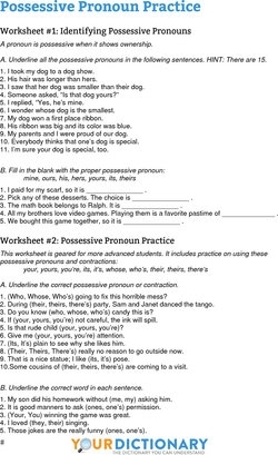 possessive-pronoun-worksheets